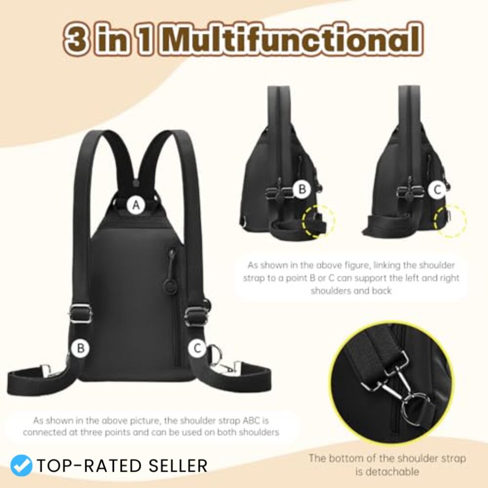 Waterproof Convertible Backpack Multifunctional C… - image 5